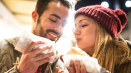 couple eating