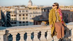 woman traveling abroad in italy