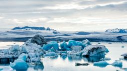 glacial lagoon in iceland