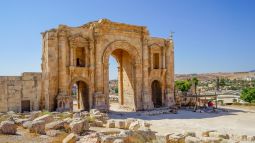 Hadrian's Arch in Jerash (Gerasa), Jordan